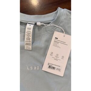 LSKD Go-To Long Sleeve FLXCotton Oversized Tee Skyride White M NWT